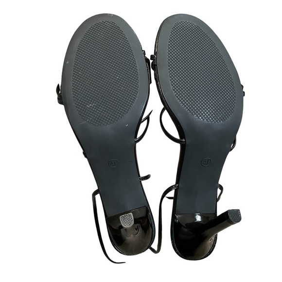 Women’s Black Strappy Lace-Up Heels | Sz 9 - Picture 3 of 7